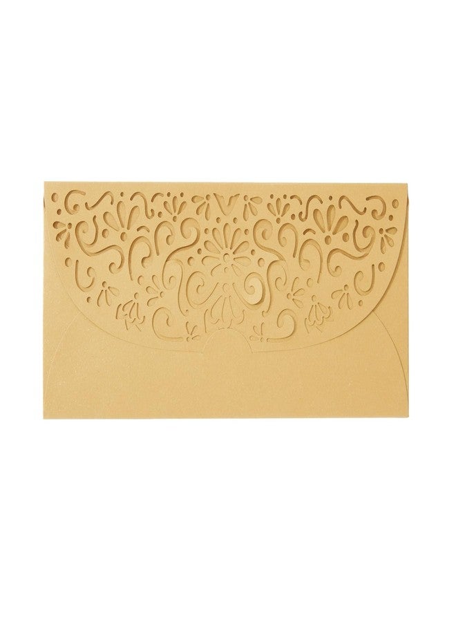 Pipilo Press مغلفات هدايا نقدية ذهبية من بيبيلو برس - 6.8 × 3.3 بوصة، تصميم ذهبي مقطوع بالليزر - عبوة من 36 مغلفًا - مغلفات هدايا للنقود وتوفير المال - Image 4